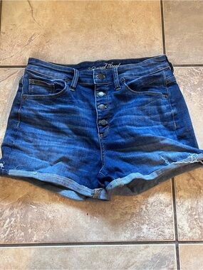 Universal Thread High Rise 4 Button Fly Denim Shorts Size 10 Like New